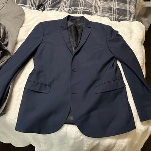 H&M navy blue jacket and vest !